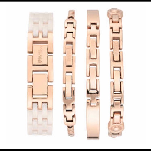 Anne Klein Ceramic Bracelet Watch Set - Picture 4 of 5